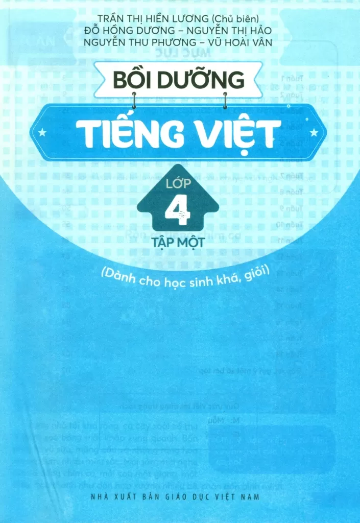 BỒI DƯỠNG TIẾNG VIỆT LỚP 4 - TẬP 1 (Dành cho học sinh khá, giỏi) - Bộ sách Kết nối tri thức